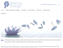 Tablet Screenshot of healingenergy.com.au